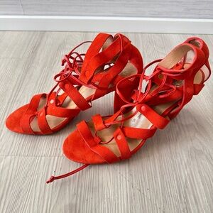 Banana Republic Suede Strappy Sandals.